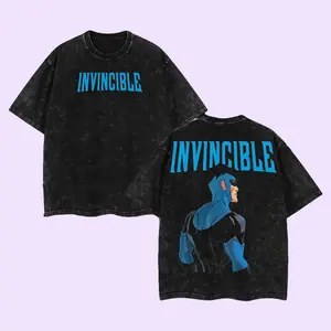 Mark Grayson Invincible War Comic Menswear Gift for Movie Fans Top Apparel Classic Oversized Seamless Simple Straight Man Designer Shirts