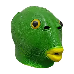 Fun Fish Head Mask, Animal Head Mask for Halloween and Parties, Perfect Photography Prop and Party Favor, 1pc Costume Accessory