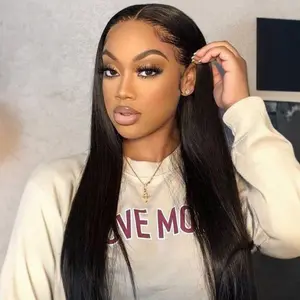 Arabella Hair Straight 13x6 Glueless Ear to Ear Frontal Lace Wig 100% Human Hair Luxe Cap Natural Hairline Pre-everything Adjustable Drawstring