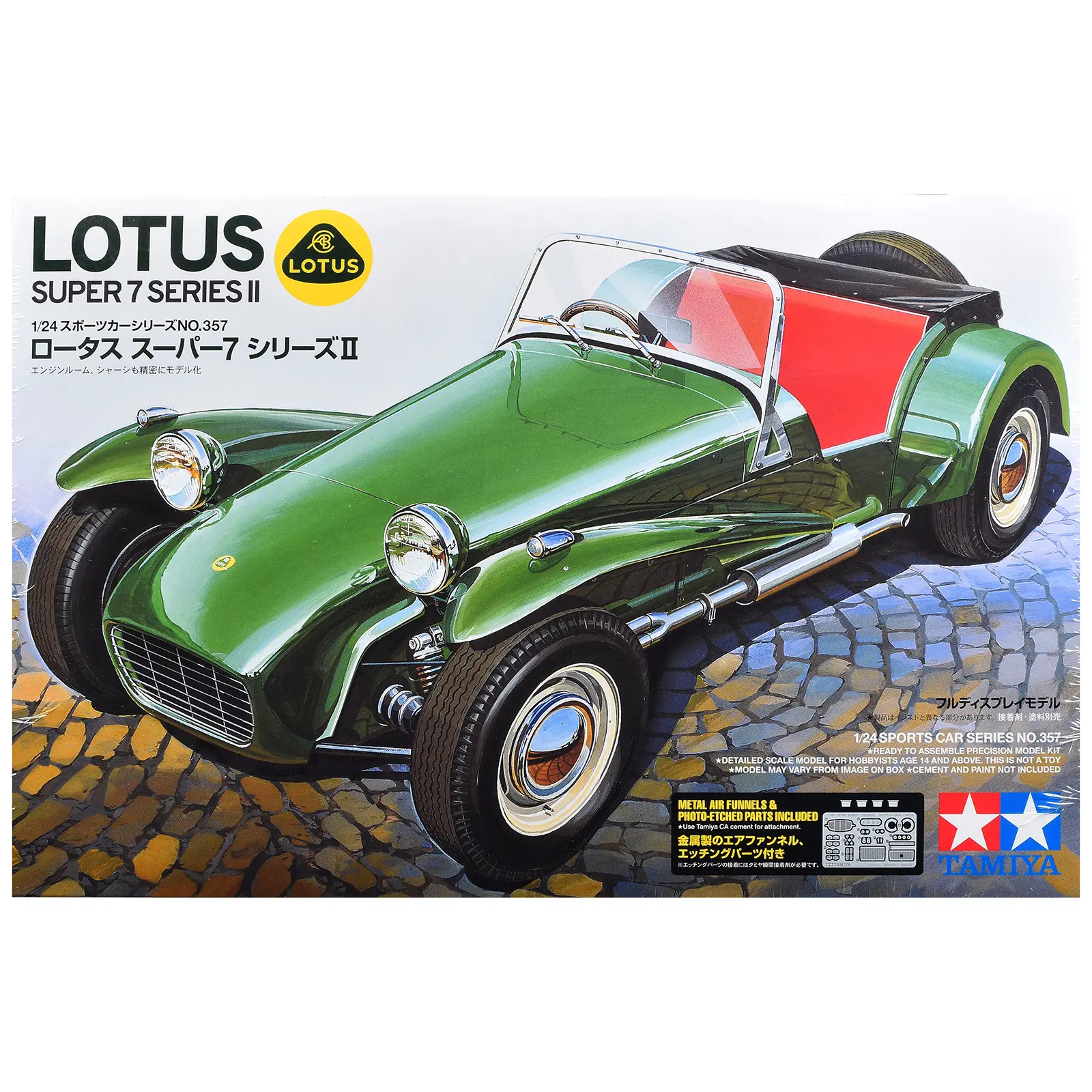 Model Kit Lotus Super 7 Series II 1/24 Scale Model by Tamiya