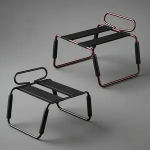 Multifunctional Adjustable Height Weightless Position Outdoor/Indoor Rocking Chair, Bouncing Stool, Foldable Portable Bouncy Chair, Bungee Chair, Outdoor Camping Chair, Detachable Furniture for Family/Couple Outings