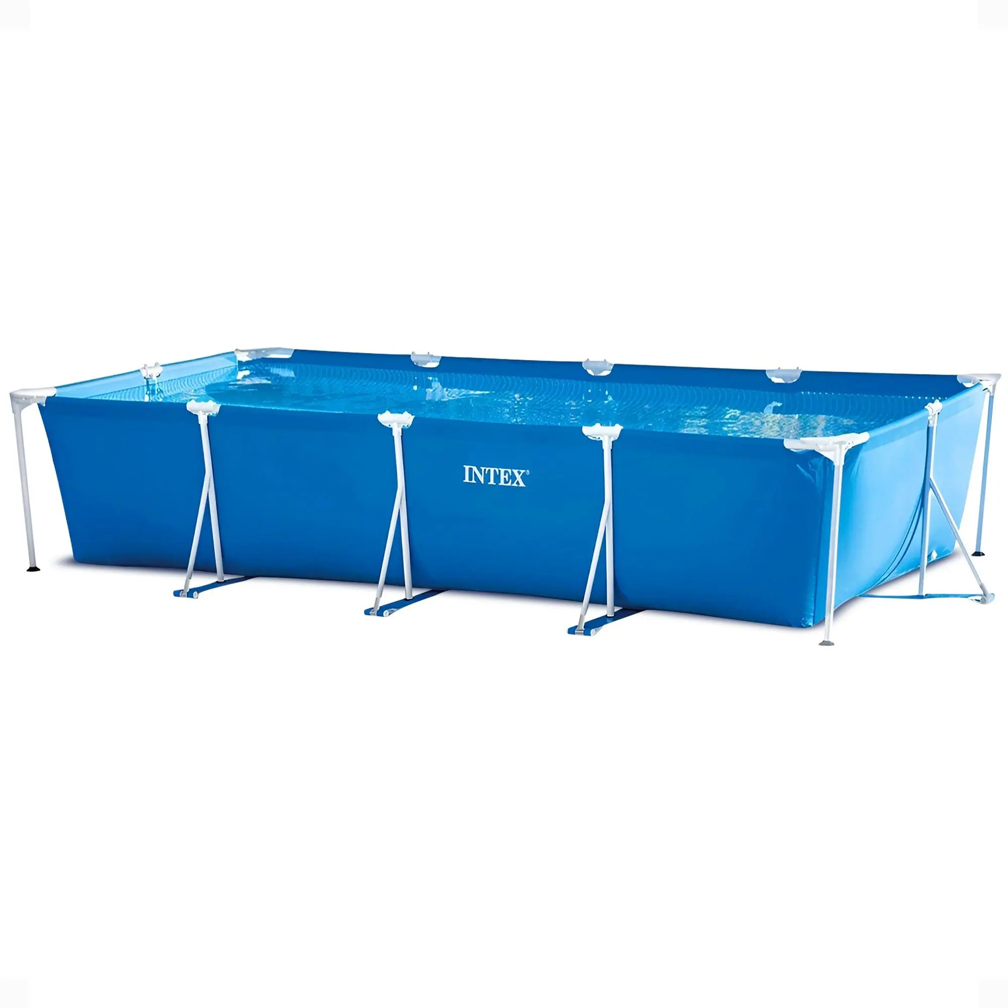 Intex 14.75' x 33" Rectangular Frame Above Ground Outdoor Backyard Swimming Pool Intex 14.75' x 33" Rectangular Frame Above Ground Outdoor Backyard Swimming Pool