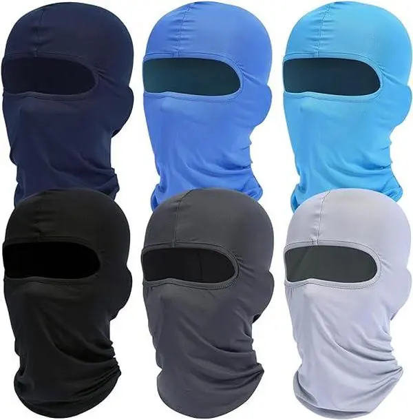6 Pcs Summer Cooling Balaclava Face Mask Set,UV Protection Neck Gaiter,Windproof Sweat Wicking Helmet Liner for Men & Women,Halloween Christmas Party Gifts,Hand Tools Kits