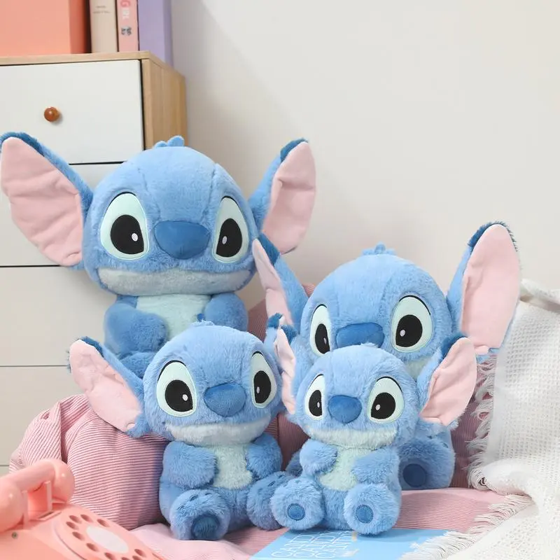 Disney Stitch Basic Style Sitting Plush Doll - Soft Cuddly Stuffed Toy, Adorable Home Decor & Sweet Gift for Her| Shopping Bag  , Holiday & Holiday Haul#Summervibes