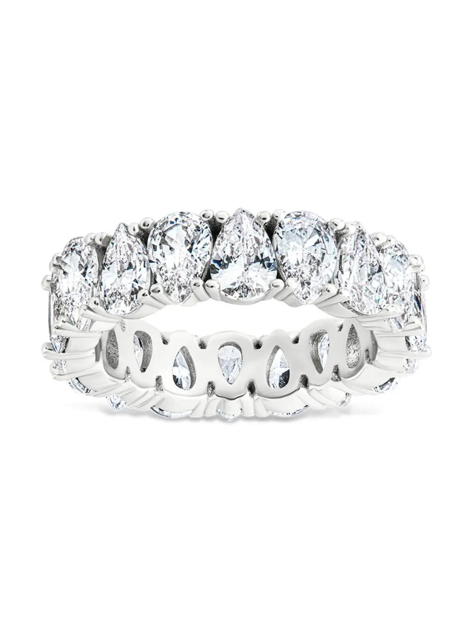 Sterling Silver Janis CZ Eternity Band Ring