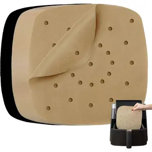 Paper Sheets for  Air Fryer Pro XL 6-in-1 6.5 qt,  Square Liners for Air Fryer,  Unbleached Pre Cut Square Paper Liners for Airfryers, Toaster Ovens, and Oven Trays
