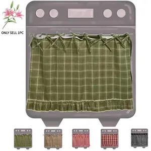 Handmade Oven Apron, Farmhouse Kitchen Decor, Tie-Dyed Design, Heat Resistant, Easy Installation, Hidden Storage, Elevate Your Space