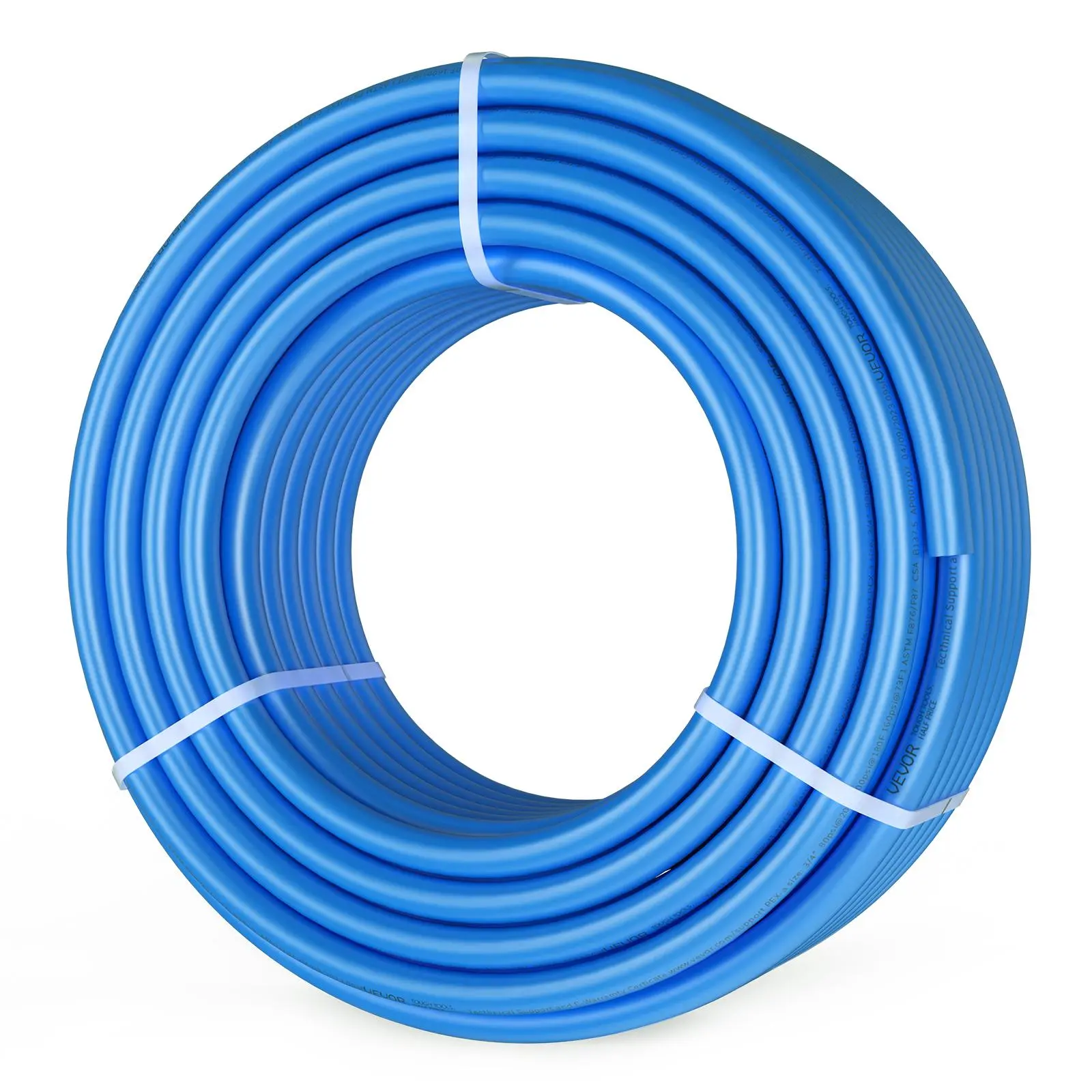 【Summerfinds】VEVOR PEX Pipe 3/4 Inch, 100 Feet Length PEX-A Flexible Pipe Tubing for Potable Water, Pex Water Lines for Hot/Cold Water & Easily Restore, Plumbing Applications with Free Cutter,Blue