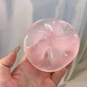 Plastic Slow Rising Blue Coconut Oil Squeeze Ball, Net-Free Stress Ball, 6cm Round Malt Decompression Toy, Perfect Festive Gift, Fun Adorable Present, Kawaii Squishies