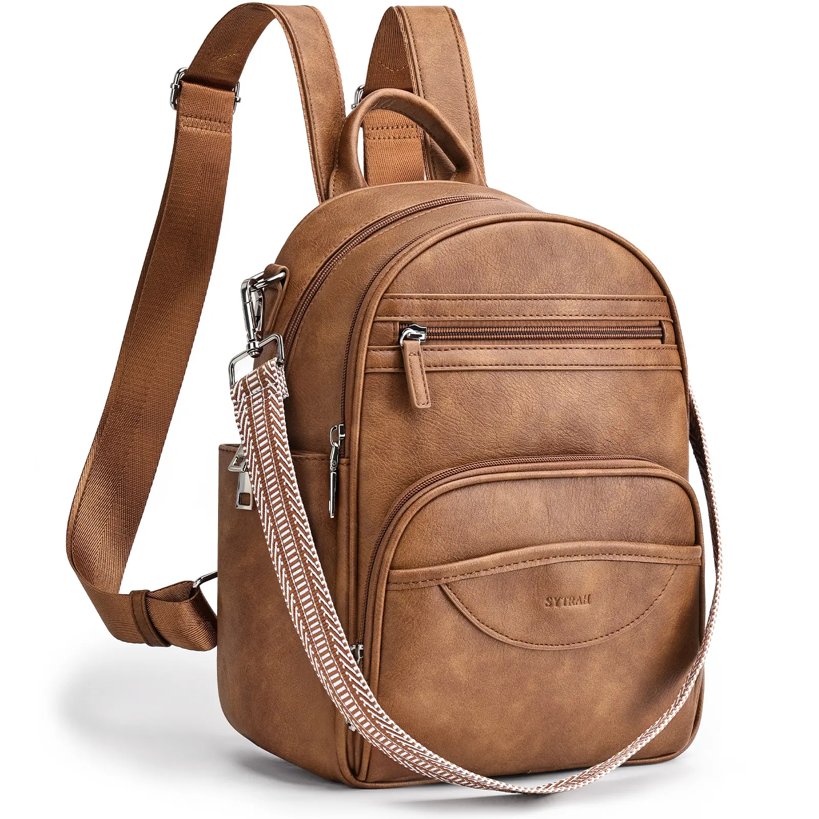 SYTRAH Small Backpack Purse for Women, Mini Backpack Vegan Leather with RFID Blocking & Tablet Pocket, Cute Shoulder Handbag for Travel, School & Work