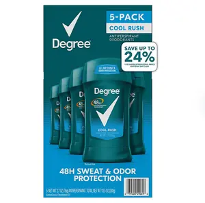 Degree Men Dry Protection Antiperspirant, Cool Rush, 2.7 oz., 5 pk.