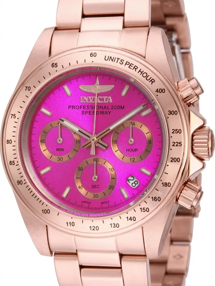 Invicta Women's 39mm Speedway Quartz Chronograph Color Dial Bracelet Watch