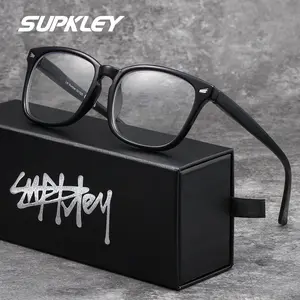 SUPKLEY  Men's Blue Light Blocking Reading Glasses, Lightweight Square Frame, PC Lenses, Perfect Gift for Thanksgiving & Mother's Day