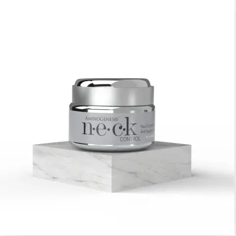 AminoGenesis Neck Control Cream - 1.7oz Amino Acid-Infused Natural Green Tea Anti-Aging Moisturizer for Adults (24 Months Shelf Life), Plant-Peptide-Mineral Vegan Organic Non-Toxic Firming Skin Care for All Types, Lifts Skin & Tightens Neck-Body