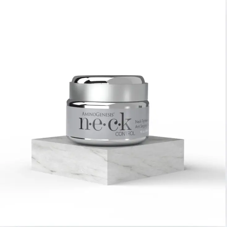 AminoGenesis Neck Control Cream - 1.7oz Amino Acid-Infused Natural Green Tea Anti-Aging Moisturizer for Adults (24 Months Shelf Life), Plant-Peptide-Mineral Vegan Organic Non-Toxic Firming Skin Care for All Types, Lifts Skin & Tightens Neck-Body