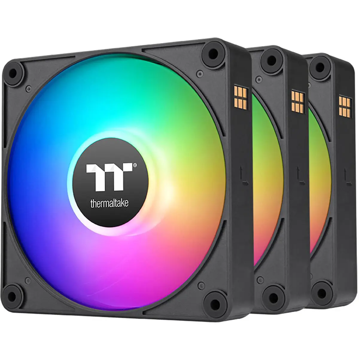 Thermaltake CT140 EX 140mm ARGB Sync PC Cooling Fan, 3-Pack, Black