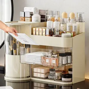 Luxury Multi-Layer Rotating Cosmetic Organizer
