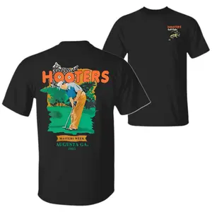 Vintage Hooters Golf Shirt 1993 Masters Week Augusta GA Tee Retro Country Club T-Shirt Funny Graphic Top Gift for Golfer Dad Husband