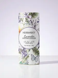 HERB & ROOT Lavender Talc-Free Dusting Powder with Arrowroot Oats Zinc & Magnesium for Chafing Deodorizing & Sweating - Fragrant Scented Body Care 6 oz