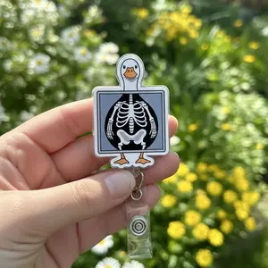 Xray Goose Badge Reel, Cute Xray Badge Reel, Radiology Badge Holder, Silly Goose Xray Badge, Rad Tech Gift