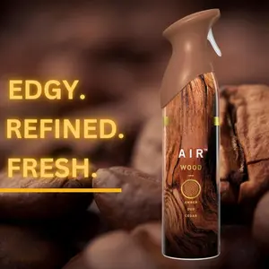 Odor Elimination Febreze Wood Scent Air Freshner 8.8oz (Pack of 2) (Havoc Trademark Key Chain Included) Aroma Spray Aromatic Sage