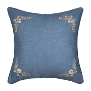 Michaela Prussian Navy Euro Sham