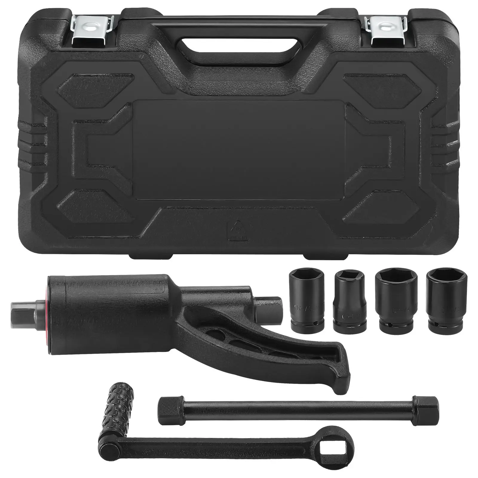 Torque Multiplier, Heavy Duty Torque Multiplier Wrench Set, 1 Inch Drive Lug Nut Wrench Torque Multiplier, 1:58 4800N.m Lug Nut Remover, with 4 Sockets and Storage Case for Truck Trailer RV, For Automotive Repair