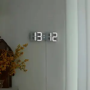 LED Digital Alarm Clock with Time, Date & Temperature Display, Remote Control, Silent Snooze, USB Charging, Perfect Nightlight for Home or Office Use