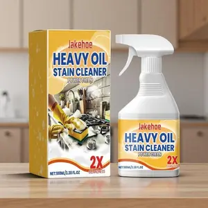 Heavy Oil Stain Cleaner, 1 Count Oil Stain Cleaner Spray with Sprayer, Stain Remover, Stove Oven Cleaner, Household Cleaning Product for Kitchen Stove, Range Hood, Cleaning Supply, Deep Stain Remover, Household Cleaning Supplies