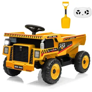 GARVEE 12V RC Control Construction Vehicle Truck - Heavy-Duty, Realistic Look, Easy Operation, Auto-Lift Bed for Kids Outdoor Play, Children Development, Birthday/Christmas Gift