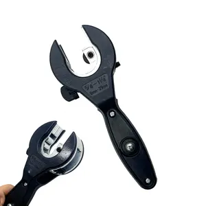 Ratcheting Tubing Cutter 2026 Upgrade Copper  Cutter 5/16" to 11/8" 2 in 1 Compact Ratchet PVC Cutter for Plumbing Red pipe