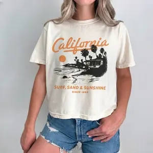 Vintage California Shirt, Summer Shirt, Beach Vibes Shirt, Vacation Shirt, Summer Graphic Tee, Grunge Shirt, Boho Aesthetic, Travel Shirt