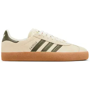 Adidas Originals Men's Cream/Olive Gazelle ADV Sneakers, IH3351 (No Box)