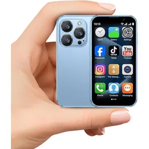 Pocket-Sized Unlocked Mini Smartphone, 3.0" HD Touchscreen - Android , Dual SIM, 2GB+16GB, Best First Phone for Kids & Light Use, Blue
