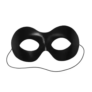 OIDEA Men's Black Venetian Half-Face Plastic Masquerade Mask - Lightweight, Comfortable, Festive Party Accessory for Boyfriend, Halloween, Carnival Costume Decor