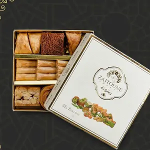 Zaitoune Cashew & Pistachio Baklava Selection Box - 100g | Traditional Luxury Pastry | Arabic Dessert with Authentic flavors in Beautiful Packaging