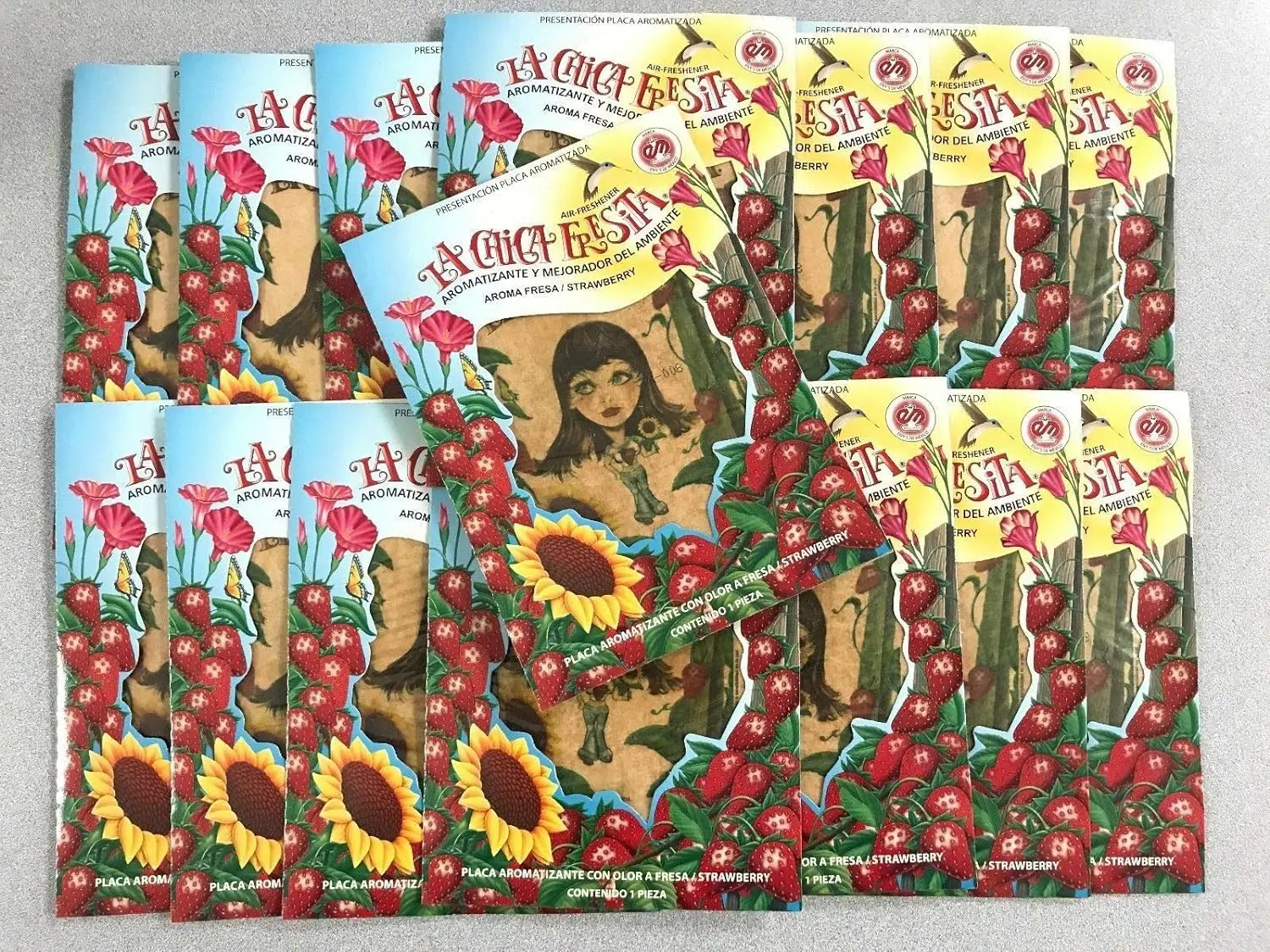 DIBMS CAR AIR FRESHENER - 15 Pieces Car Fragrance Fruity Sweet Scent