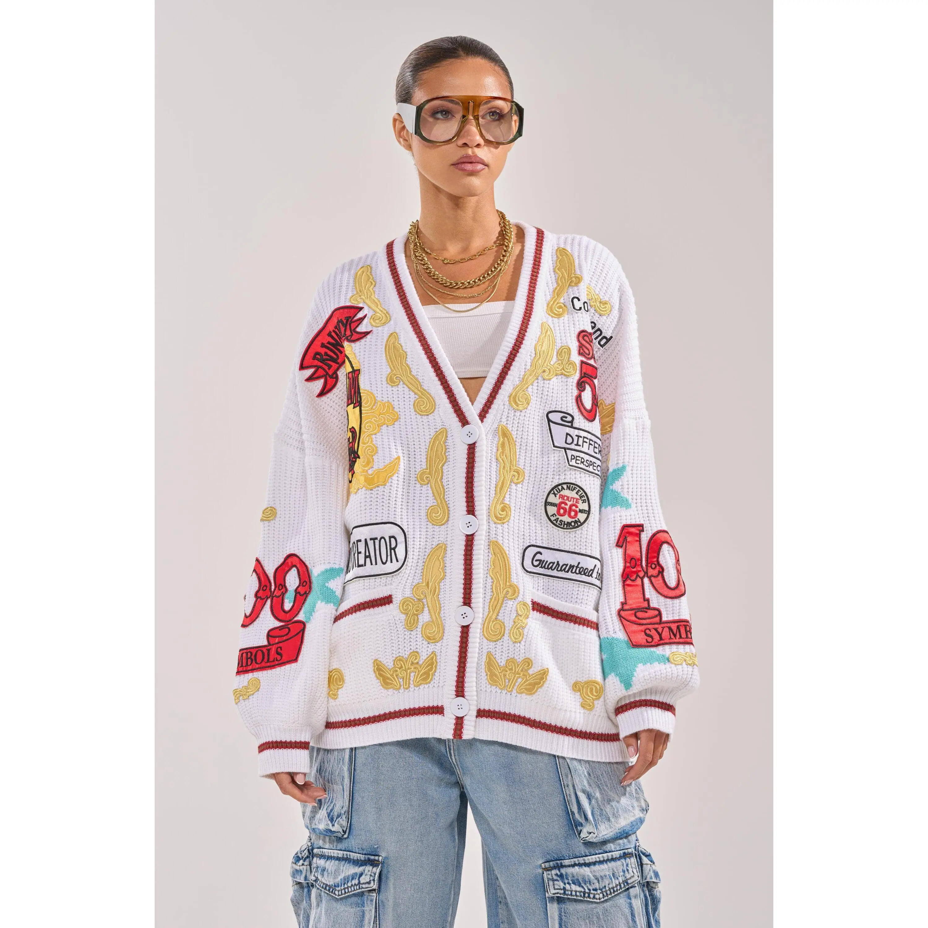 NEW REGALIA PATCH CARDIGAN