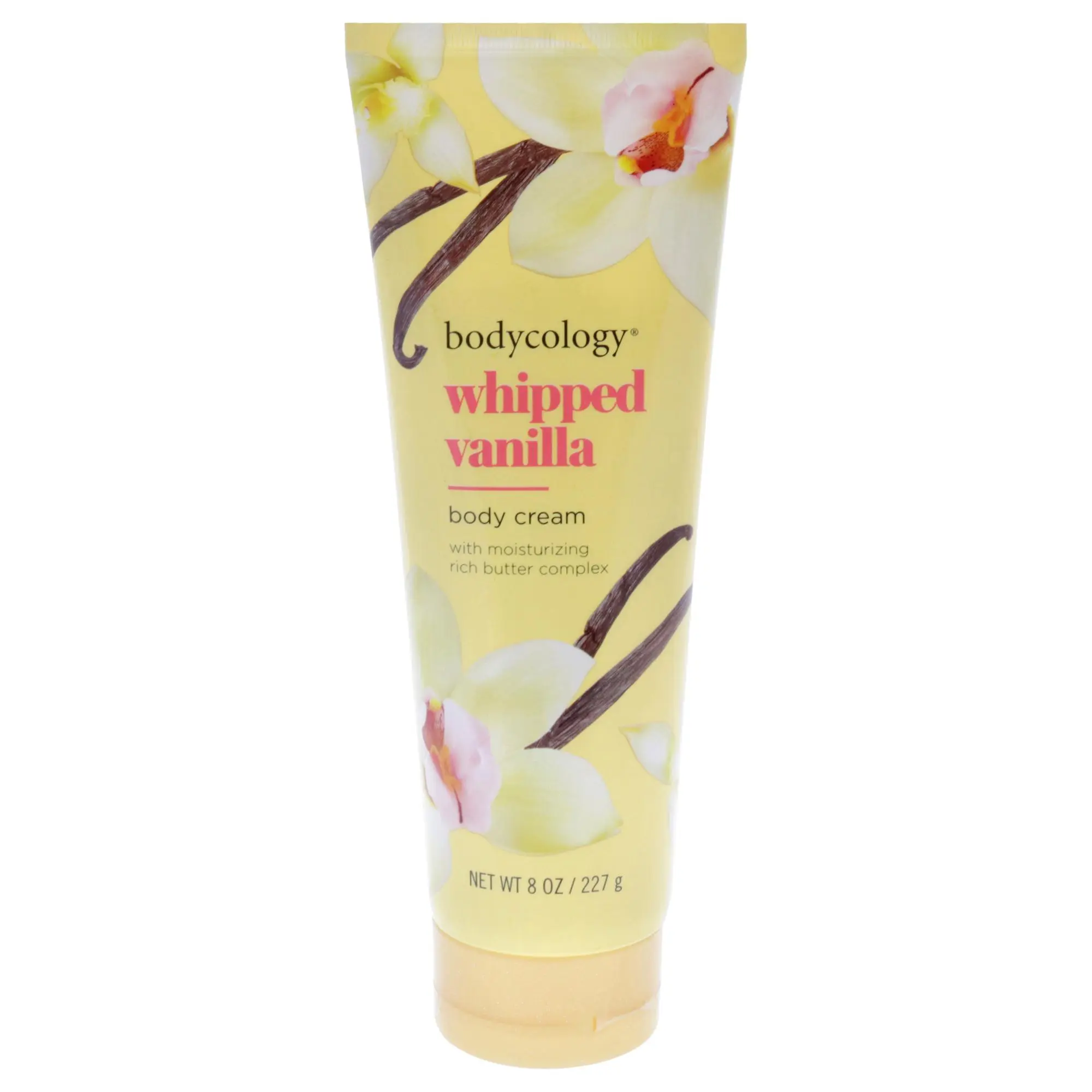 Bodycology Body Cream, Whipped Vanilla Scented Moisturizer for Smooth Skin, Daily Body Care for Women, 8 oz, Tube, Fragrance