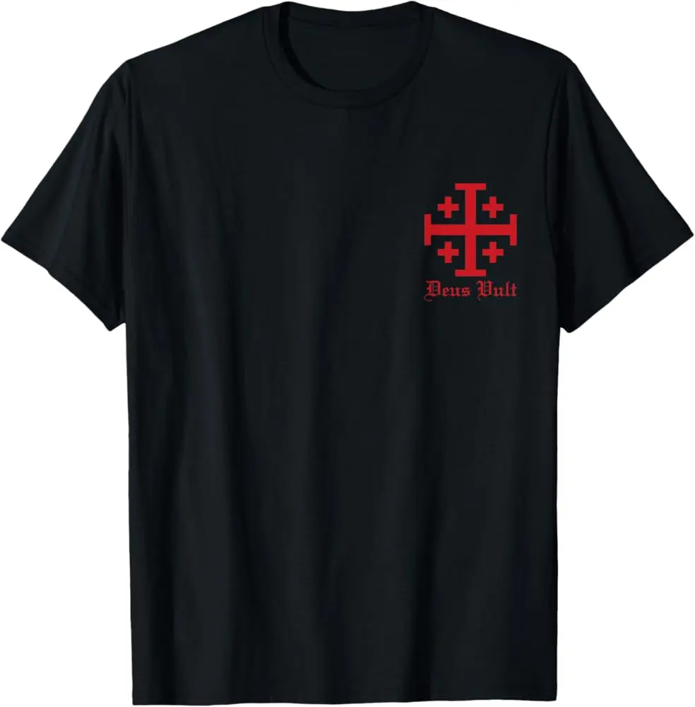 Deus Vult Jerusalem Cross Order Of The Holy Sepulchre Knight T-Shirt