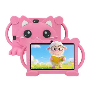 7-inch puzzle Android learning machine, educational and entertainment all-in-one machine, equipped with IWAWA educational software, suitable for various scenarios, Black Friday and Christmas bestsellers, no adapter, blue/pink