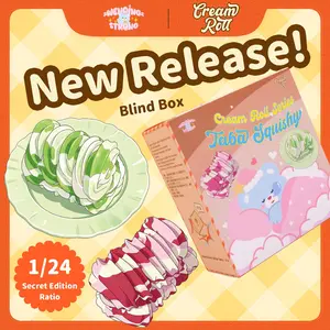 [WenQing Strong] -Cream roll【No returns or exchanges once opened】.taba squishy -blind boxes