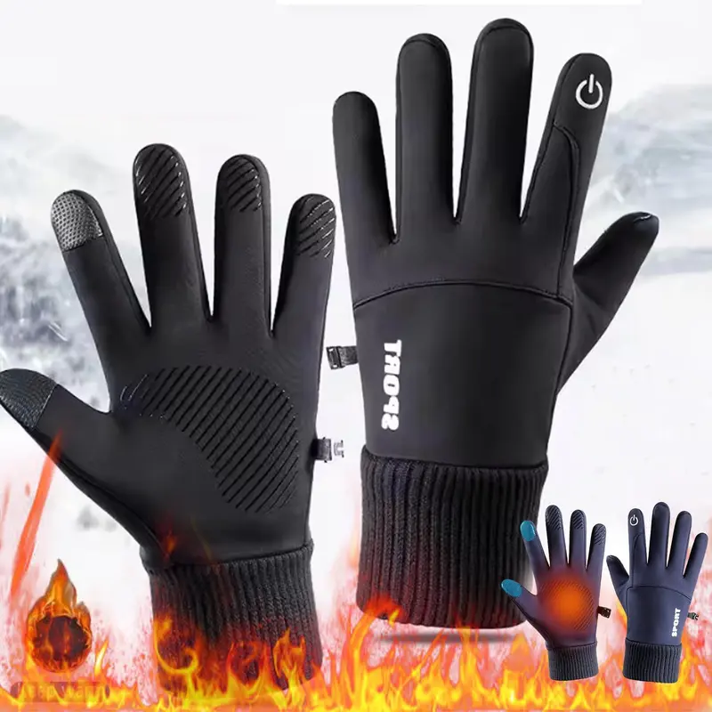 Unisex Winter Ski Gloves - Warm, Windproof, Thermal with Touchscreen Fingers for Cold Weather; Perfect for Running, Driving, Cycling, Hiking, and Outdoor Activities