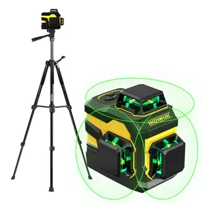 Self-Leveling Laser Level w/ Tripod | 3x360° Rotation Green Beam  | USB-C Rechargeable 5200mAh Battery | 3D Vertical & Horizontal Line & Carry Case Included, B112-04 summervibes