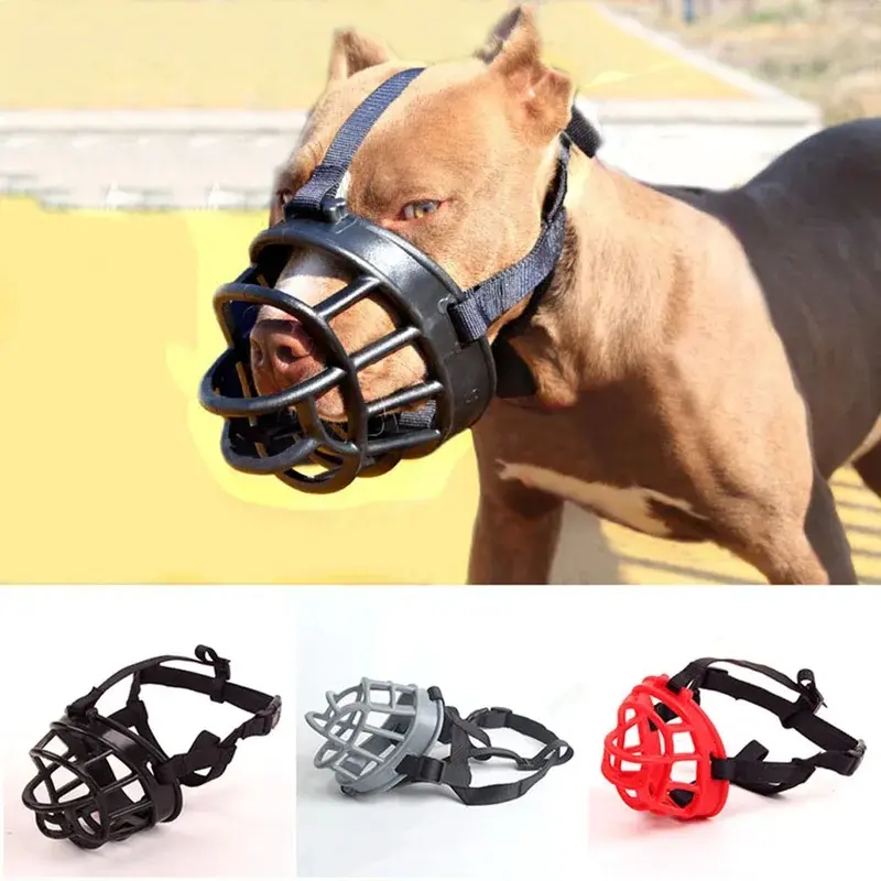 Soft Silicone Breathable Basket Dog Muzzle, Anti-Biting and Barking Muzzle for Small, Medium, and Large Dogs