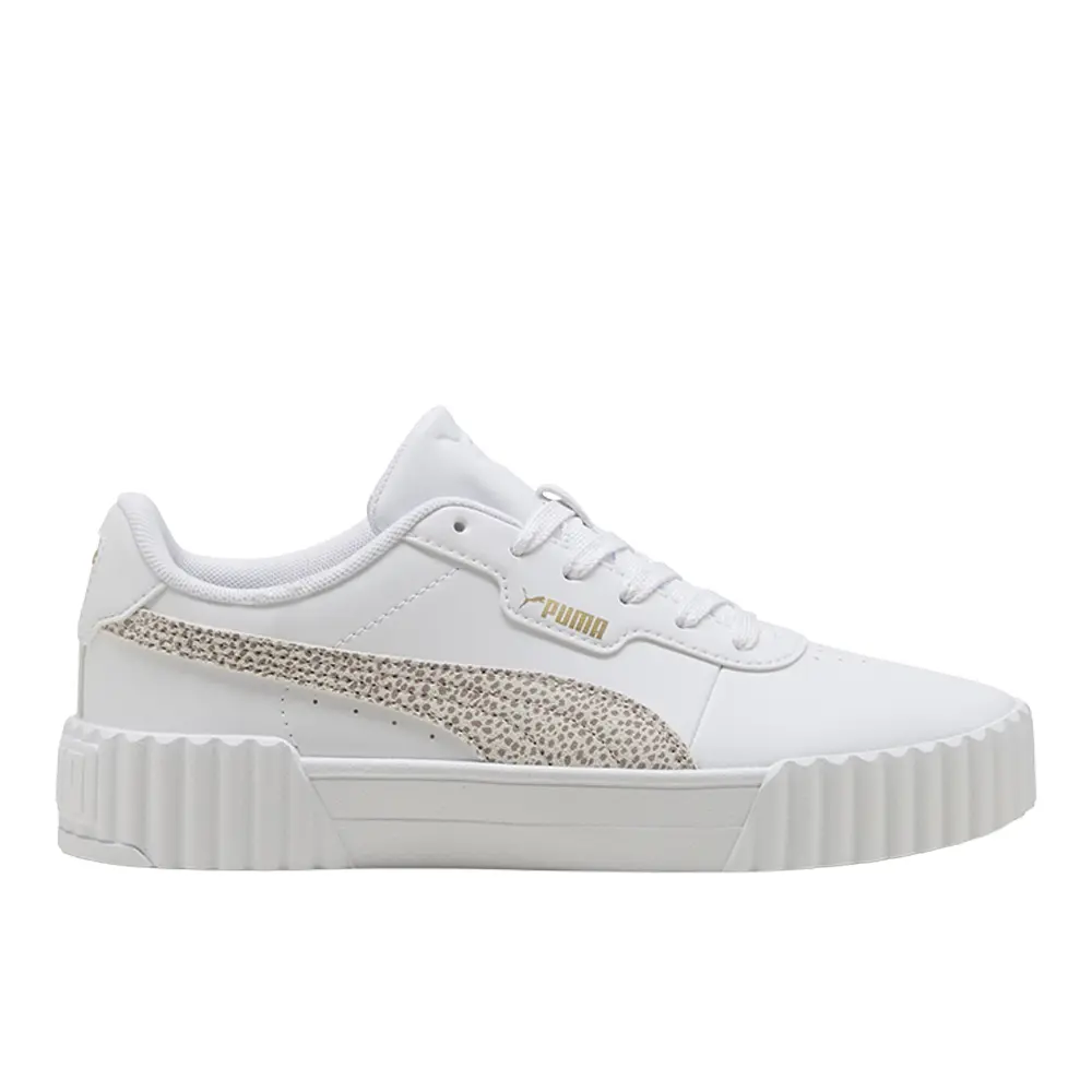 PUMA Womens Carina 3.0 Topcat Lace Up Sneakers Shoes Casual - White