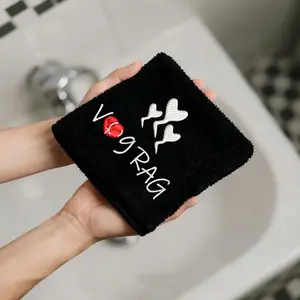 Super Absorbent Microfiber Towel, Fun Stitched Design, Perfect Gift for Valentine’s Day & Weddings, Ideal Kitchen Bathroom Decor, Absorbent Drying Towel