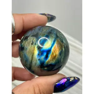 Labradorite Sphere for Transformation, Protection, Intuition