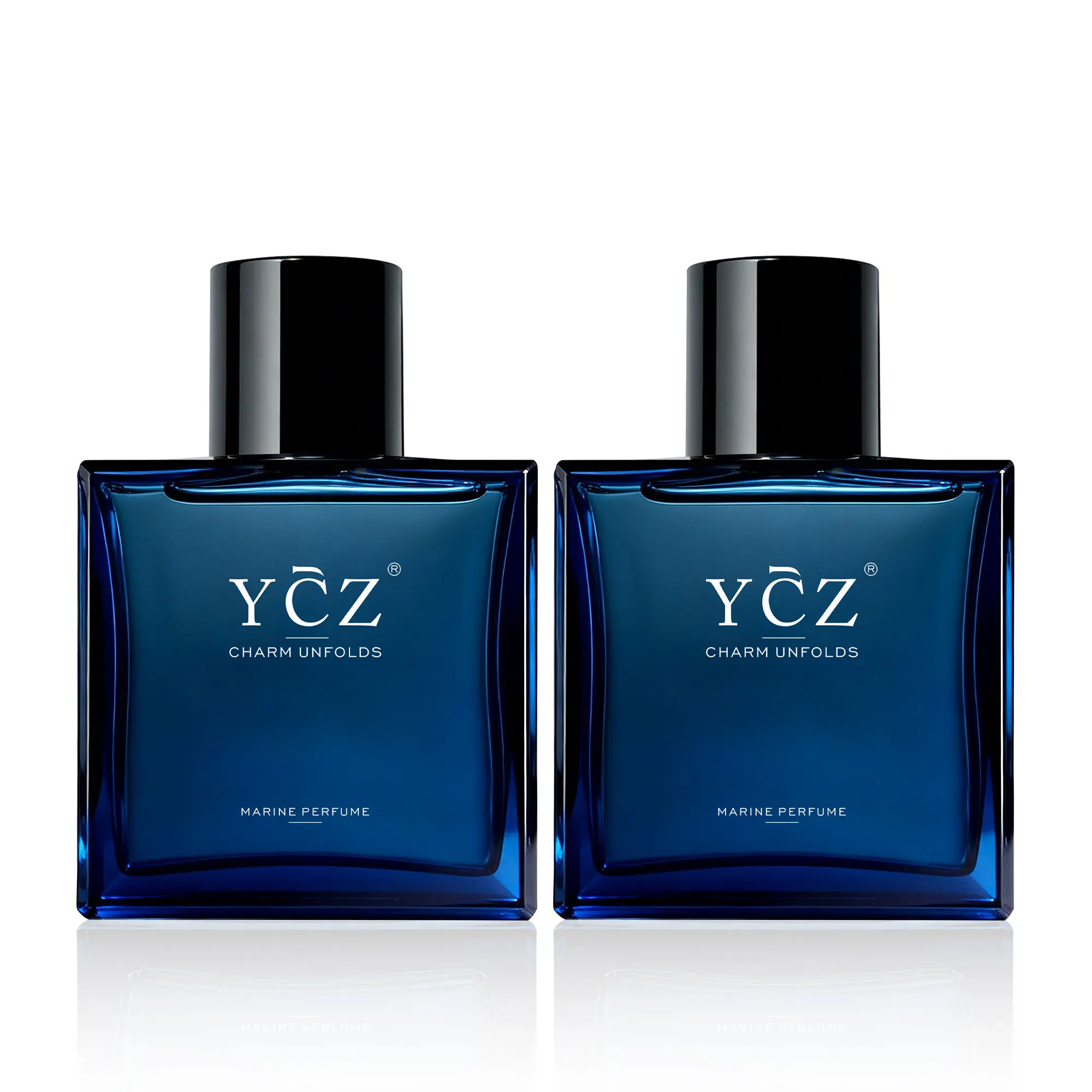 [YCZ] Midnight Marine Eau de Parfum 1.7oz*2 | Aromatic Marine Fragrance for Men, Magnetic & Sensual, Long-Lasting for Dates and Everyday Wear, Inspired by the Effortless Attraction That Naturally Draws People Closer