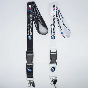 Bmw Lanyard Nylon Car Emblem Style Keychain, Work Card ID Cell Phone Keyring, M Performance E90 E60 E46 Car Accessories Gift